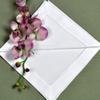 Bumblebee Linens White Linen Hemstitched Dinner Napkins Set of 4 20" X 20" Ladder Hem Stitch Cloth Napkin view 2
