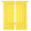 WPM 2 Piece Beautiful Sheer Window Elegance Curtains/drape/panels/treatment 60"w X 84"l (Bright Yellow) view 1