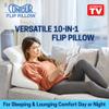 Contour Flip Pillow - 10-in-1 Rest Positions Bed Wedge for Gentle, Plush Elevation for Back, Knees, Legs or Stomach Support Comfort & Relief - Standard Size (20 inch Width - Pillow ONLY) view 2