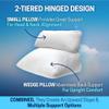 Contour Flip Pillow - 10-in-1 Rest Positions Bed Wedge for Gentle, Plush Elevation for Back, Knees, Legs or Stomach Support Comfort & Relief - Standard Size (20 inch Width - Pillow ONLY) view 3
