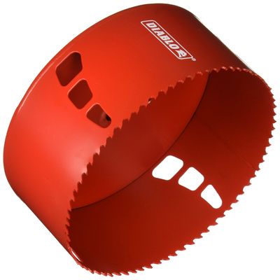 Diablo Bi-Metal Hole Saw with Variable Tooth Design for Faster Cuts - Fits with Snap-Lock Plus Mandrel System - 6" Diameter, 2-3/8" Length - DHS6000