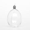 Firefly Fuels Refillable Glass Candle - Liquid Bliss Petite Orb Reusable Oil Candle for Restaurant Ambience, Indoor Lighting and Outdoor Events. Use with Liquid Paraffin or Lamp Oil view 1