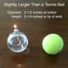 Firefly Fuels Refillable Glass Candle - Liquid Bliss Petite Orb Reusable Oil Candle for Restaurant Ambience, Indoor Lighting and Outdoor Events. Use with Liquid Paraffin or Lamp Oil view 3