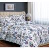 Tribeca Living Abstract Paisley Printed Flannel 200 GSM Luxury Duvet Cover Set, King, Multicolor view 1