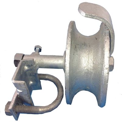 Rolling Gate Track Wheel for Sliding Chain Link Fence Heavy Duty Cast Iron Wheel with Galvinized coating, Rear Roller Guide with Hardware