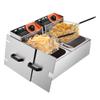 WeChef Commercial Deep Fryer 24L 5000W with Dual Tank Baskets Stainless Steel Electric Countertop Fryer for Restaurant Bar view 1