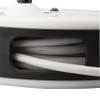 Steelman White 30-Foot Cord 13 Amp Tri-Tap Reel, 16-gauge Sheet Metal Reel Housing, 120V, 60Hz Inline Circuit Breaker, Housing Hooks into Garage or Auto Shop Ceiling view 3
