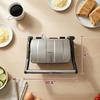 Elite Gourmet EPN-2976 2-in-1 Nonstick Panini Press & Indoor Grill, Opens 180-Degree Gourmet Sandwich Maker, Floating Hinge Fits All Foods, Contact Grill with Removable Grease Tray, Stainless Steel view 3