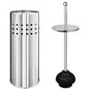 Blue Donuts Toilet Plunger with Holder for Bathroom, Multi Drain Suitable Also for Bathtubs, Quick Dry (Chrome) view 1