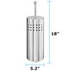 Blue Donuts Toilet Plunger with Holder for Bathroom, Multi Drain Suitable Also for Bathtubs, Quick Dry (Chrome) view 3