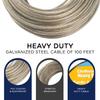 Strata Clothesline - Galvanized Steel Cable - PVC Coasting (Gold, 100') view 2