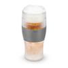 Host Freeze Beer Glasses, Frozen Beer Mugs, Freezable Pint Glass Set, Insulated Beer Glass to Keep Your Drinks Cold, Double Walled Insulated, 16oz, Grey view 1