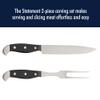 HENCKELS Statement Razor-Sharp 2-pc Carving Set, German Engineered Informed by 100+ Years of Mastery, Black/Stainless Steel view 2