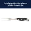 HENCKELS Statement Razor-Sharp 2-pc Carving Set, German Engineered Informed by 100+ Years of Mastery, Black/Stainless Steel view 3