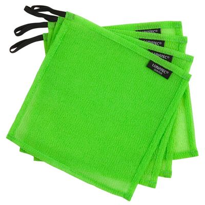 LUNATEC Odor-Free Kitchen Dishcloths. A Scrubber and scouring pad for All Surfaces. Safe for Non-Stick. (4-Pack)