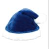 Deluxe Plush Santa Blue & White Faux Fur Hat - 15" x 11", 1 Piece - Ideal for Christmas, Holiday, & Themed Parties view 1