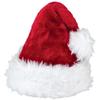 Deluxe Plush Santa Red & White Faux Fur Hat - 15" x 11", 1 Piece - Ideal for Christmas, Holiday, & Themed Parties view 1