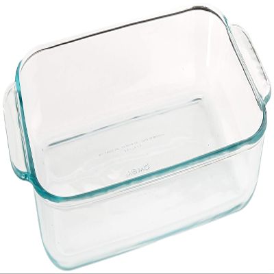Pyrex Basics 2 Quart Glass Oblong Baking Dish, Clear 11.1 in. x 7.1 in. x 1.7 in.