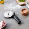 Mercer Culinary Millennia Pizza Cutter with Black Handle, 4 Inch Wheel, Stainless Steel view 2