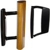 Wright Products - Mortise Sliding Patio Door Handle and Installation Hardware Set, Wood/Black - Replacement Sliding Glass Door Lock, 3-15/16 in view 1