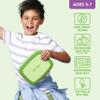 Bentgo Kids Bento-Style 5-Compartment Leak-Proof Lunch Box - Ideal Portion Sizes for Ages 3 to 7 - Durable, Drop-Proof, Dishwasher Safe, PFAS & BPA-Free & Made with Food-Safe Materials (Green) view 3