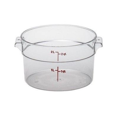 Cambro RFSCW2135 Camwear Round Storage Container, 2 Qt.