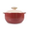 Neoflam Kiesel 2qt Non-Stick Ceramic Casserole Pot, Dutch Oven, Clay Pot, Stockpot For Stew, Soup, Steam, Scratch Resistant, Oven Safe, Heat Resistant, Plum view 1