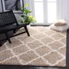SAFAVIEH Dallas Shag Collection Accent Rug - 4' x 6', Beige & Ivory, Trellis Design, Non-Shedding & Easy Care, 1.5-inch Thick Ideal for High Traffic Areas in Entryway, Living Room, Bedroom (SGD257D) view 1