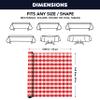 Party Essentials Premium Plastic Banquet Roll/ Tablecover/ Table Cloth, 40" x 150', Red Gingham (4015RDG) view 3