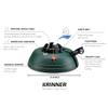 Krinner Christmas Tree Genie Medium - Green Tree Stand - Original Single Cable Operation, Holds up to 7 ft Live Trees - Foot Pedal Setup & Water Reservoir with Level Indicator - German Made view 4