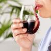 True Douro Port Sippers, Port Wine Glasses Drinking Set, Wine Glass with Straw Built in, Clear Cup, Set of 4, 3 oz Capacity view 4