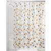 iDesign Gilly Dot PEVA Shower Curtain - Metallic view 1