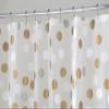 iDesign Gilly Dot PEVA Shower Curtain - Metallic view 2
