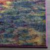 SAFAVIEH Monaco Collection Area Rug - 6'7" x 9'2", Pink & Multi, Boho Chic Abstract Watercolor Design, Non-Shedding & Easy Care, Ideal for High Traffic Areas in Living Room, Bedroom (MNC225D) view 4