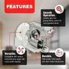 Amazing Drapery Hardware Low Profile Metal Cord Tilter, No Cord Included, for 2" Blinds - 1/4" Hex Rod Compatible - 1 Pack view 2