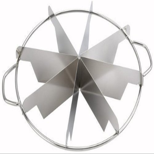Update Internatinal New, 8-Slice Pie Cutter Press, 18/8 Gauge Stainless Steel, Commmercial Grade, Side-Handles, Set of 3