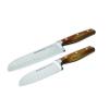 Rachael Ray Cucina Cutlery 2-Piece Japanese Stainless Steel Santoku Knife Set with Acacia Handles - ,Acacia Wood view 1