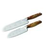 Rachael Ray Cucina Cutlery 2-Piece Japanese Stainless Steel Santoku Knife Set with Acacia Handles - ,Acacia Wood view 3