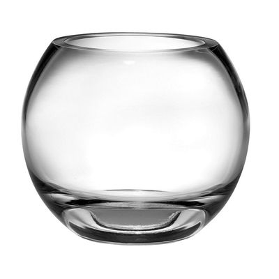 Majestic Gifts European Handmade Glass Thick Rose Bowl, Medium