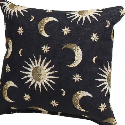 16" x 16" Sun And Moon Pattern Pillow