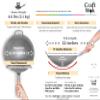Craft Wok Traditional Hand Hammered Chinese Carbon Steel Wok with Wooden and Steel Helper Handle (14 Inch, Round Bottom Pow Wok Pan) / 731W88 view 3