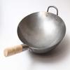 Craft Wok Traditional Hand Hammered Chinese Carbon Steel Wok with Wooden and Steel Helper Handle (14 Inch, Round Bottom Pow Wok Pan) / 731W88 view 4
