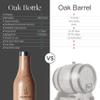 Oak Bottle 100% American Oak Whiskey Barrel, Original Fast Oak Barrel Aged Taste (24 hrs or less), 750 ml view 3