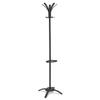 ALBA PMCLEON Cleo Coat Stand, Stand Alone Rack, Ten Knobs, Steel/Plastic, Black view 1