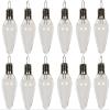 Creative Hobbies Clear Plastic Bulb Shape Christmas Ornaments 100mm (4 Inch) - Shatterproof & Ready to Decorate | 12 Pack view 1