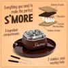 Nostalgia Tabletop Indoor Electric S'mores Maker - Smores Kit With Marshmallow Roasting Sticks and 4 Trays for Graham Crackers, Chocolate, and Marshmallows - Movie Night Supplies - Brown view 4