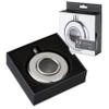 Viski Scope Stainless Steel Round Liquor Flask with Glass Viewing Window, Modern Design Leakproof Pocket Flask for Whiskey, Vodka, Tequila, Travel, Camping, Gifts for Men and Women, 5 oz, Set of 1 view 1