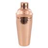 Twine Hammered Cocktail Shaker for Cold Brew Cocktails, Margarita, Whiskey Sour, Stainless Steel Martini Shaker with Strainer, Copper Plated, Home Bar Accessories, Bar Tools, 25 oz, Set of 1 view 1