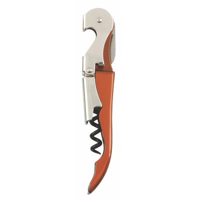 True Truetap Double Hinged Waiter's Corkscrew Wine Opener, Stainless Steel Wine Bottle Opener with Built In Foil Cutter, Home Bar Tools, Bar Cart Accessories, Wedding Gifts, Set of 1, Teal