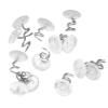 Attmu 60 Pcs Upholstery Tacks Headliner Pins Clear Heads Twist Pins for Slipcovers and Bedskirts, 0.5 Inches Bed Skirt Pins view 1